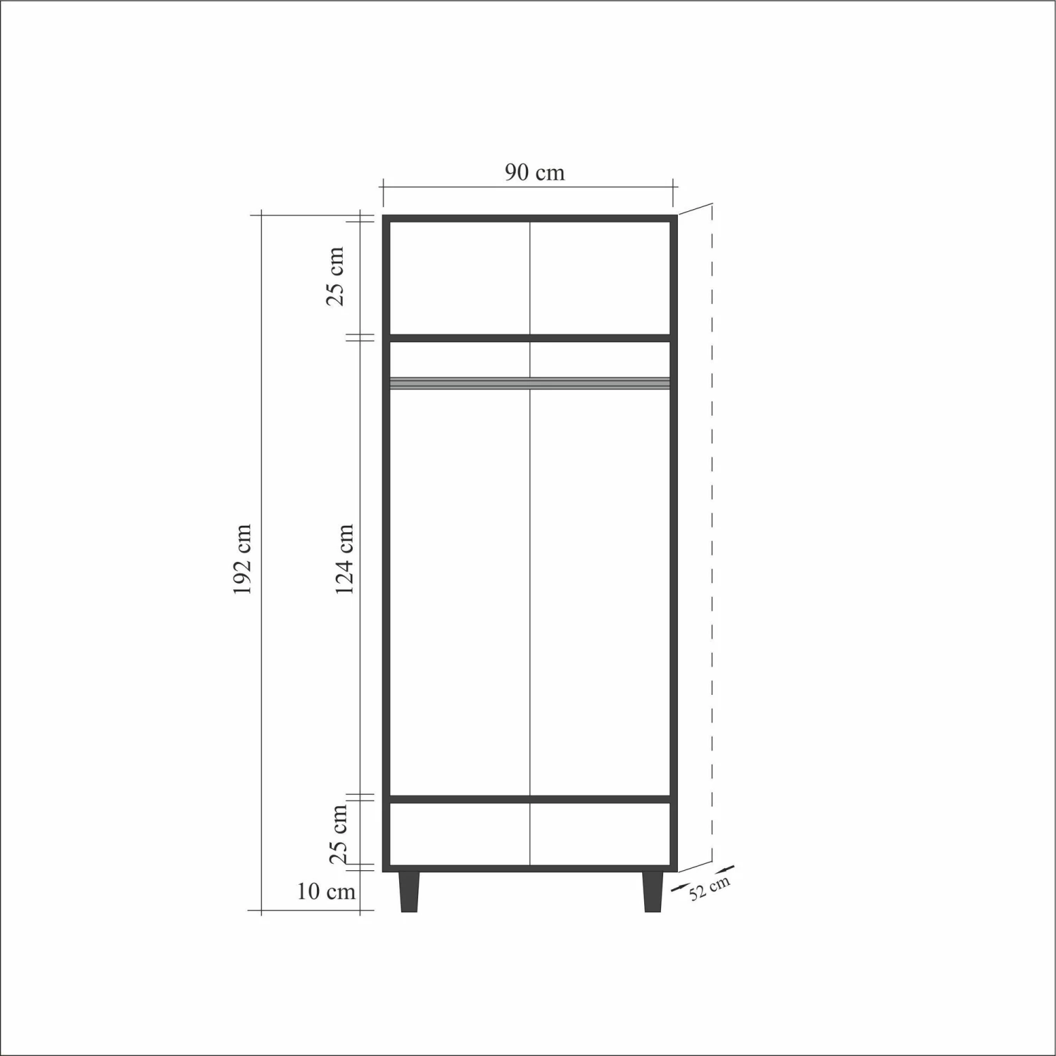 Armoire Vella | 100% Mélamine | 18mm D'épaisseur 2 Armoire Vella | 100% Mélamine | 18mm D'épaisseur – Image 2