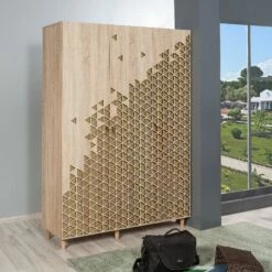 Vella Armoire | Mélaminé | 135x192x52 Cm