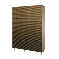 Armoire Vella | 100% Mélaminé | Pieds En Bois De Charme | Poignées En Métal Et Corde -EMOB-MEUBLES Ventes 863SPH4212 20 205 59f1