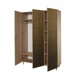 Armoire Vella | 100% Mélaminé | Pieds En Bois De Charme | Poignées En Métal Et Corde -EMOB-MEUBLES Ventes 863SPH4212 20 206 9c16
