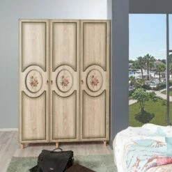 Armoire Vella" | 100% Mélaminé | 135x192x52 Cm | Chêne Sonoma -EMOB-MEUBLES Ventes 863SPH4215 20 202 e70c