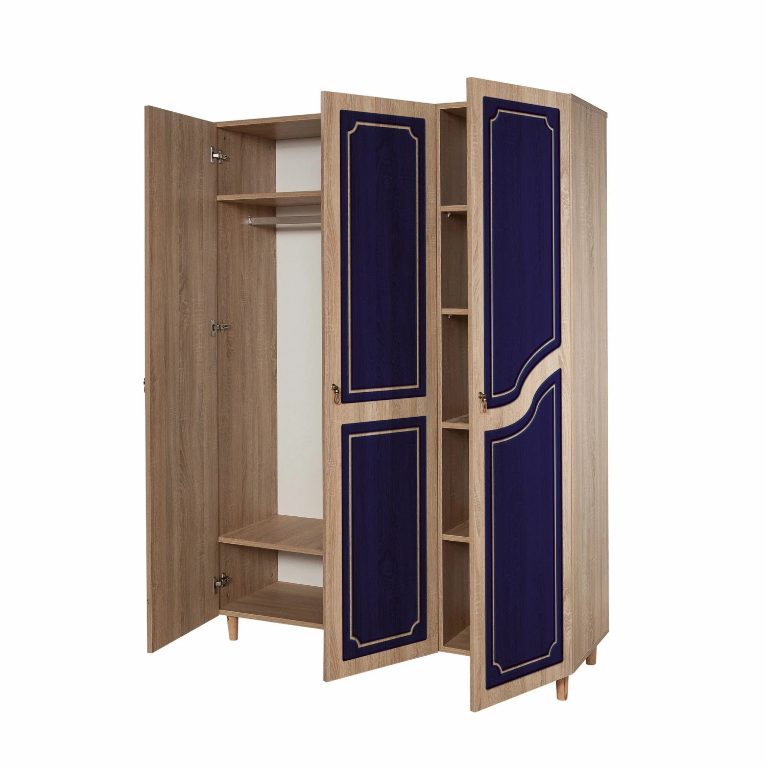 Armoire Vella | Chêne Sonoma | 100% Mélamine | Pieds En Charme 3 Armoire Vella | Chêne Sonoma | 100% Mélamine | Pieds En Charme – Image 3