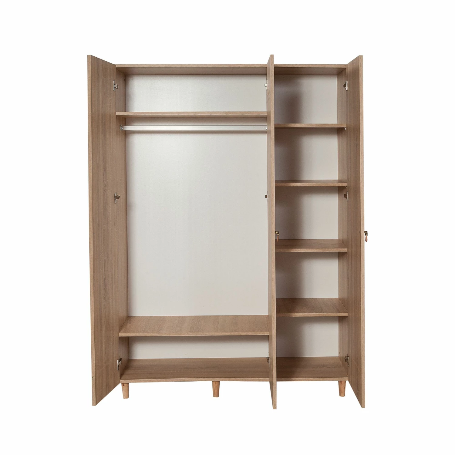 Armoire Vella | Chêne Sonoma | 100% Mélamine | Pieds En Charme 4 Armoire Vella | Chêne Sonoma | 100% Mélamine | Pieds En Charme – Image 4