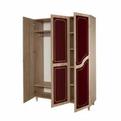 Armoire En Mélamine Vella | Chêne Sonoma | 135x192x52cm -EMOB-MEUBLES Ventes 863SPH4217 20 206 d1a0