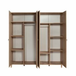 Armoire Vella | 100% Mélaminé | Pieds En Bois De Charme | Vernis UV -EMOB-MEUBLES Ventes 863SPH4222 20 207 8fa1