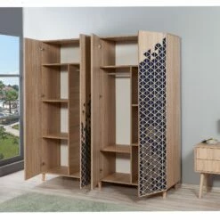 Armoire Vella" | 100% Mélamine | 180x192x52 Cm | Chêne Sonoma -EMOB-MEUBLES Ventes 863SPH4223 20 203 1b5d