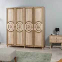 Armoire Vella | 100% Mélaminé | Chêne Sonoma