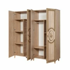 Armoire Vella | 100% Mélaminé | Chêne Sonoma -EMOB-MEUBLES Ventes 863SPH4224 20 206 9455
