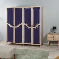 Vella Armoire 100% Mélamine | 180x192x52 Cm | Chêne Sonoma