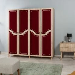 Armoire Vella | Chêne Sonoma | 100% Mélaminé | 180x192x52 Cm