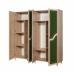 Armoire Vella | 100% Mélamine | Epaisseur 18mm | Pieds En Charme | Poignées En Métal Et Corde -EMOB-MEUBLES Ventes 863SPH4229 20 206 3ce8