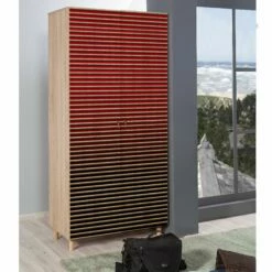 Armoire Vella | Revêtement Mélaminé | Epaisseur 18mm | Pieds En Bois De Charme | Poignées En Métal Et Corde -EMOB-MEUBLES Ventes 869VEL4234 20 202 0840