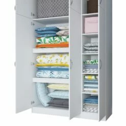 Armoire Locelso" | 100% Mélaminé | Blanc -EMOB-MEUBLES Ventes 893RAN1415 20 2011 539d