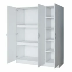 Locelso" Armoire | Mélaminée | 145cm X 181 | Blanc -EMOB-MEUBLES Ventes 893RAN1416 20 2011 a5fd