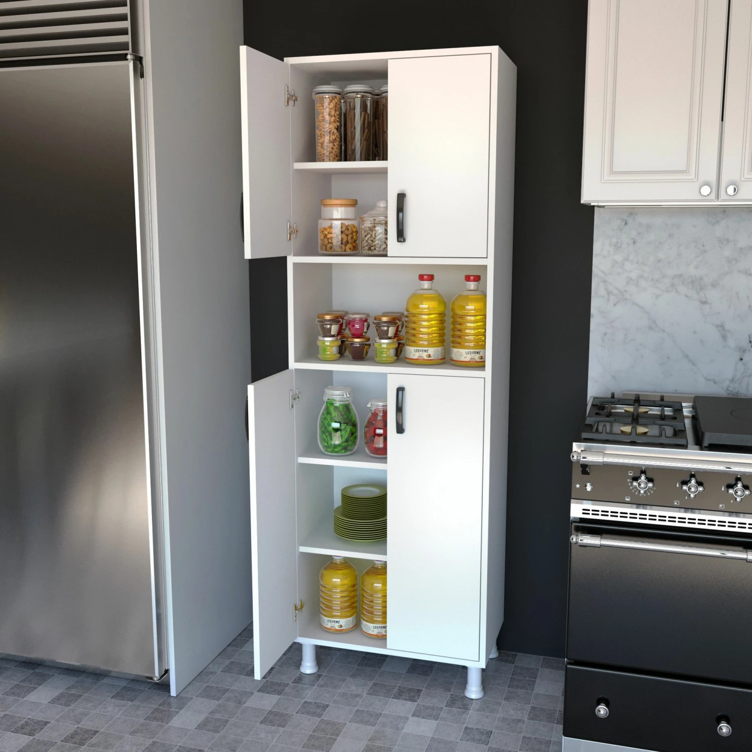 Locelso Multi Purpose Cabinet" | 18mm Thick | White 6 Locelso Multi Purpose Cabinet" | 18mm Thick | White – Image 6