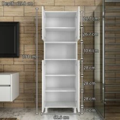 Locelso Multi Purpose Cabinet" | 18mm Thick | White 9 Locelso Multi Purpose Cabinet" | 18mm Thick | White -EMOB-MEUBLES Ventes 893RAN4536 20 207 6fb7