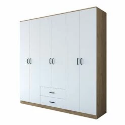 Locelso Armoire 210x210x51 | Noyer Blanc -EMOB-MEUBLES Ventes 893RAN4548 20 205 8f45