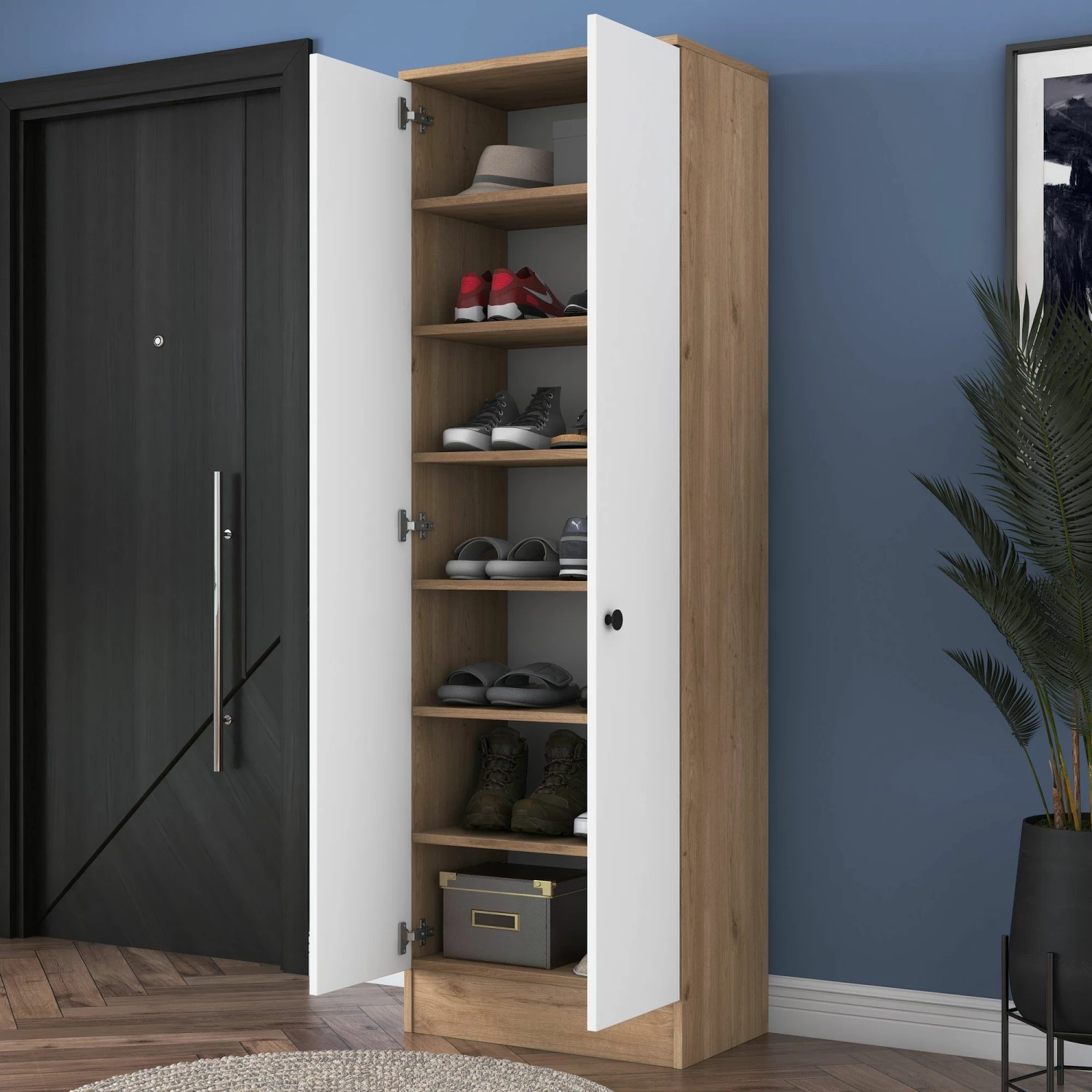 Locelso Wardrobe" | 18mm D'épaisseur | Noyer Blanc 7 Locelso Wardrobe" | 18mm D'épaisseur | Noyer Blanc – Image 7