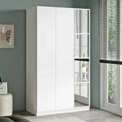 Armoire Robuste Blanche - 100% Mélaminé -EMOB-MEUBLES Ventes 956LCS1707 20 202 9b96