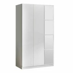 Armoire Robuste Blanche - 100% Mélaminé -EMOB-MEUBLES Ventes 956LCS1707 20 205 3d95