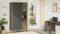 Armoire Locelso | Panneau Mélaminé 18mm | Marron Anthracite -EMOB-MEUBLES Ventes 956LCS1711 20 203 9d98