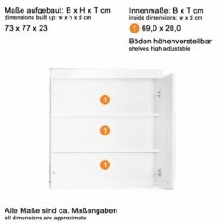 Meuble Mural Moderne Et Facile D'entretien En Kopus White - Amanda : Large Et élégant -EMOB-MEUBLES Ventes Amanda BD 1393 505 01 Datenblatt 20221124 8d1d