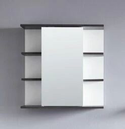 Armoire De Toilette Moderne, Facile D'entretien, Avec De Nombreux Espaces De Rangement Et Compartiments