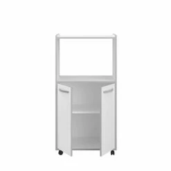 Armoire Pour Micro-ondes Easy 60 Cm, 2 Portes - Blanc/gris -EMOB-MEUBLES Ventes ESSENTIEL 803339 OUV F 20191108003844 b729
