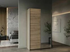 Penderie Spectre 116cm Avec Portes Coulissantes Et Miroir - Décor Chêne 14 Penderie Spectre 116cm Avec Portes Coulissantes Et Miroir - Décor Chêne -EMOB-MEUBLES Ventes GHOST CC459 190012 477e