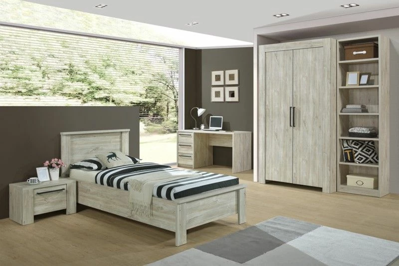 Garde-robe Angie 118cm, 2 Portes - Décor En Chêne 3 Garde-robe Angie 118cm, 2 Portes - Décor En Chêne – Image 3