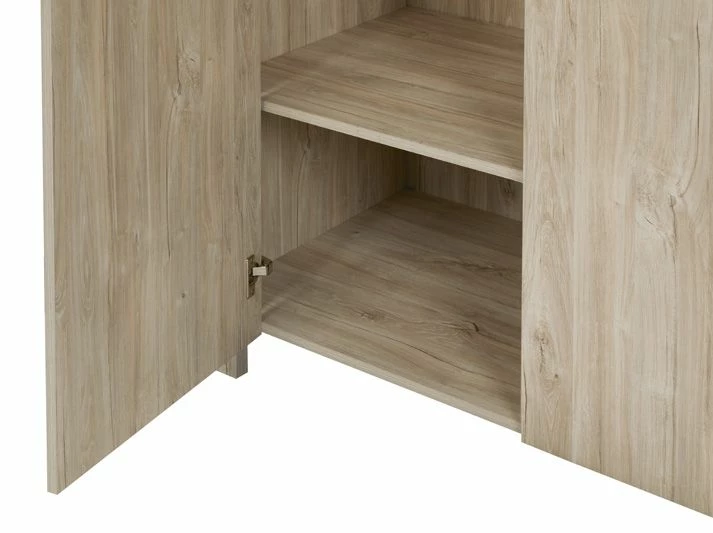 Garde-robe Angie 118cm, 2 Portes - Décor En Chêne 4 Garde-robe Angie 118cm, 2 Portes - Décor En Chêne – Image 4