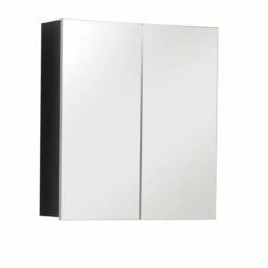 Armoire De Toilette Moderne Et Facile D'entretien - Line In Smoked Silver