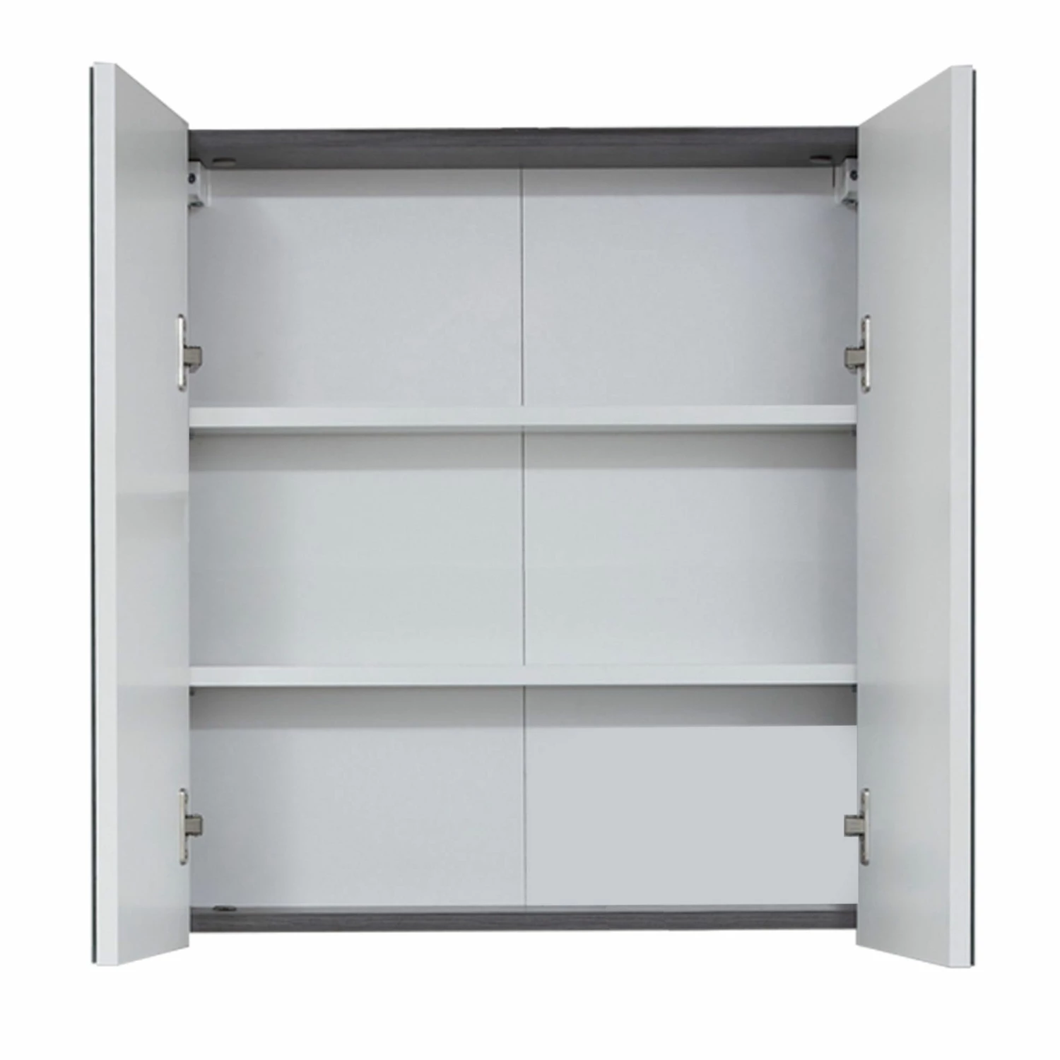 Armoire De Toilette Moderne Et Facile D'entretien - Line In Smoked Silver – Image 3