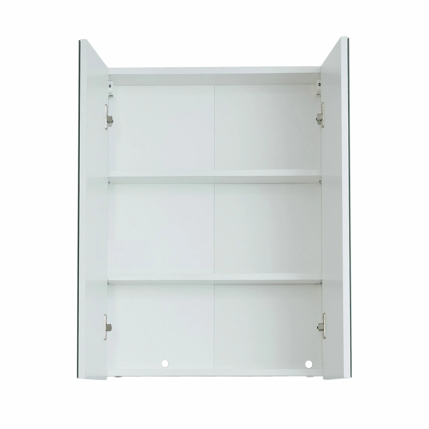 Armoire De Toilette Line : Blanc, Adapté Aux Pièces Humides, 2 Portes, 2 étagères – Image 2
