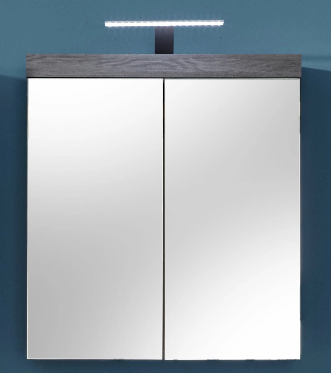 Armoire De Toilette Moderne Fumée-argentée Avec éclairage LED 1 Armoire De Toilette Moderne Fumée-argentée Avec éclairage LED