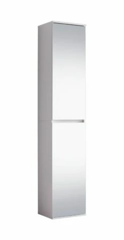 Armoire Moderne à Miroir 2TR, Facile D'entretien - Blanc -EMOB-MEUBLES Ventes Mirror GD 1718 151 01 dynamisch Freisteller 1 7394