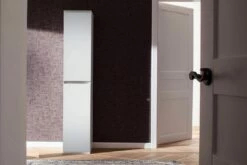 Armoire Moderne à Miroir 2TR, Facile D'entretien - Blanc -EMOB-MEUBLES Ventes Mirror GD 1718 151 01 frontal 20230213 d5d3