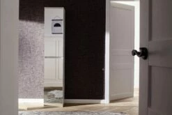 Armoire Moderne à Miroir 2TR, Facile D'entretien - Blanc -EMOB-MEUBLES Ventes Mirror GD 1718 151 01 frontal e6e7