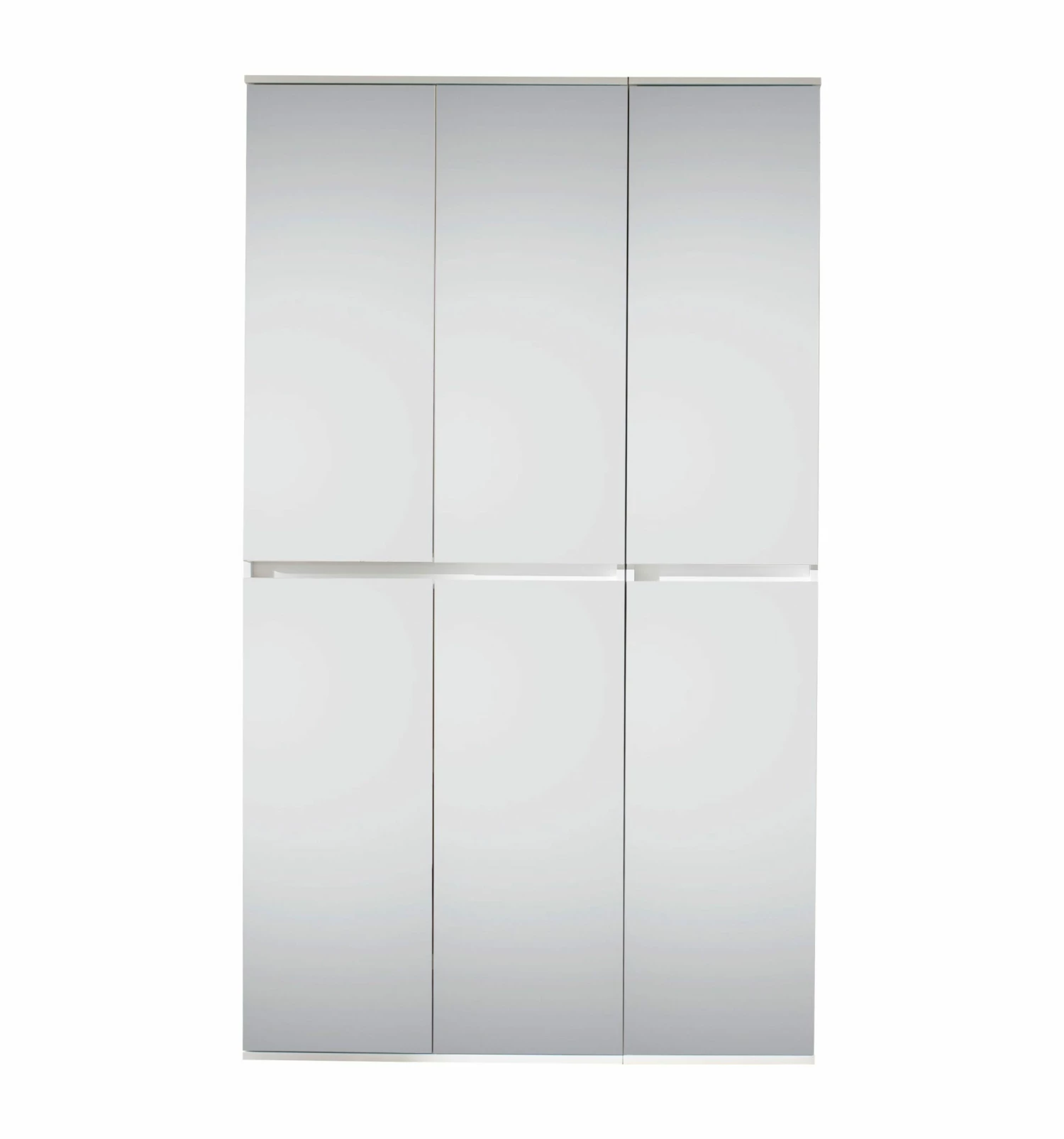 Armoire 6 Portes En Mélamine Blanche Avec Miroir - Moderne Et Facile D'entretien 8 Armoire 6 Portes En Mélamine Blanche Avec Miroir - Moderne Et Facile D'entretien – Image 8