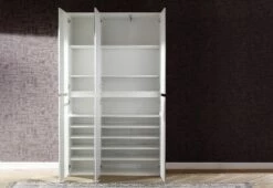 Armoire 6 Portes En Mélamine Blanche Avec Miroir - Moderne Et Facile D'entretien 16 Armoire 6 Portes En Mélamine Blanche Avec Miroir - Moderne Et Facile D'entretien -EMOB-MEUBLES Ventes Mirror GD 1718 911 01 frontal geoeffnet 57f5