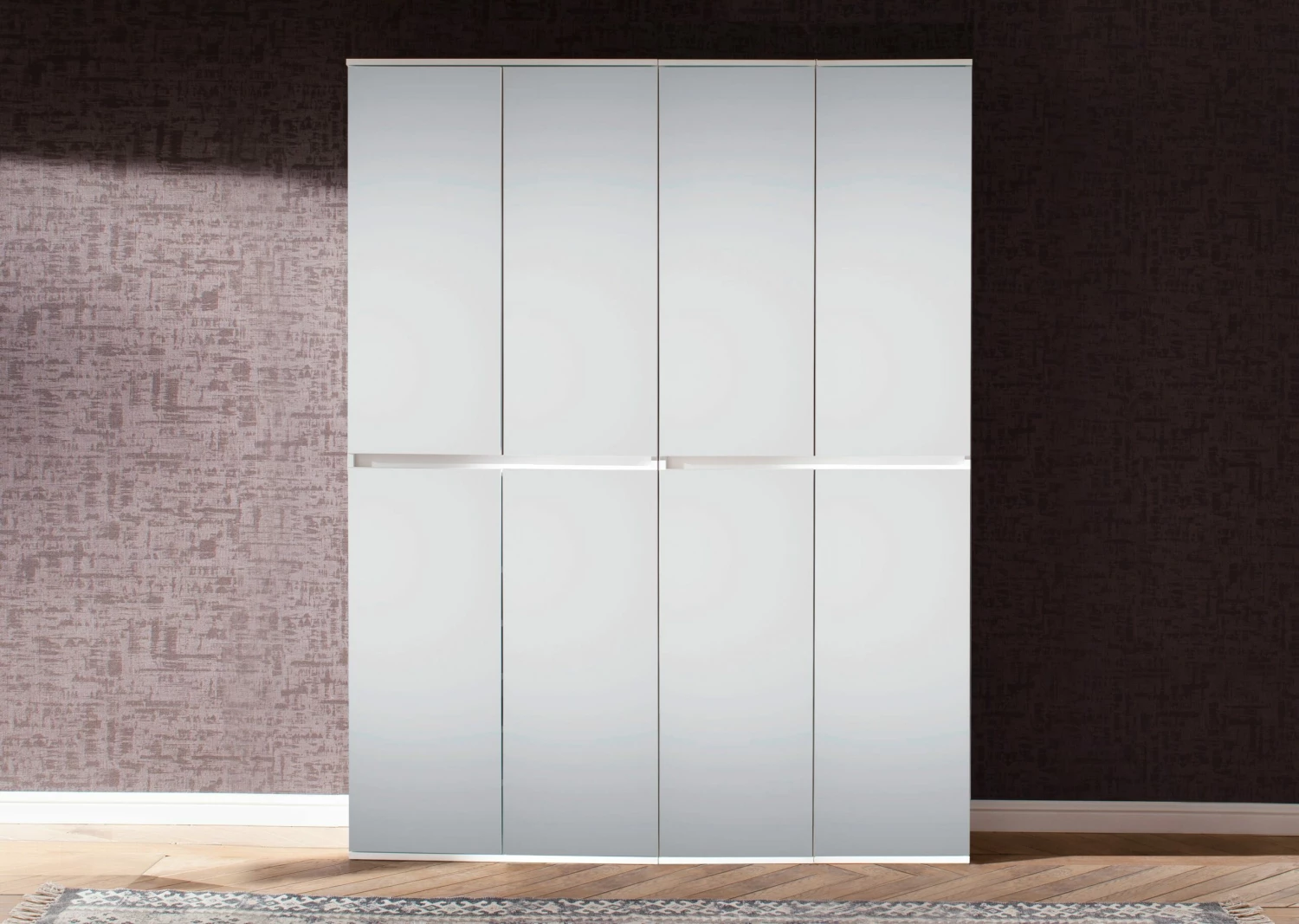 Armoire Combinée Avec Miroir : Moderne, Facile D'entretien, Finition Blanche 9 Armoire Combinée Avec Miroir : Moderne, Facile D'entretien, Finition Blanche – Image 9