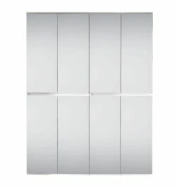 Armoire Combinée Avec Miroir : Moderne, Facile D'entretien, Finition Blanche 15 Armoire Combinée Avec Miroir : Moderne, Facile D'entretien, Finition Blanche -EMOB-MEUBLES Ventes Mirror GD 1718 912 01 frontal Freisteller 1 4b48