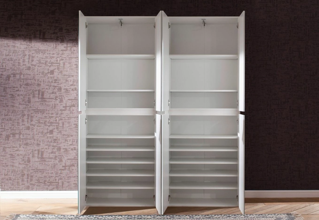 Armoire Combinée Avec Miroir : Moderne, Facile D'entretien, Finition Blanche 3 Armoire Combinée Avec Miroir : Moderne, Facile D'entretien, Finition Blanche – Image 3