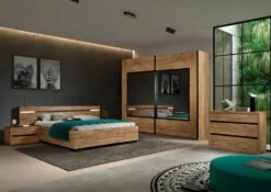 Armoire Anelia 245cm Avec Miroir - Chêne/noir 17 Armoire Anelia 245cm Avec Miroir - Chêne/noir -EMOB-MEUBLES Ventes Olivia nieuw 2e20