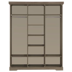 Armoire Isaura 175cm, 3 Portes - Blanc/gris -EMOB-MEUBLES Ventes Ontwerp zonder titel 10 980c