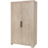 Garde-robe Angie 118cm, 2 Portes - Décor En Chêne