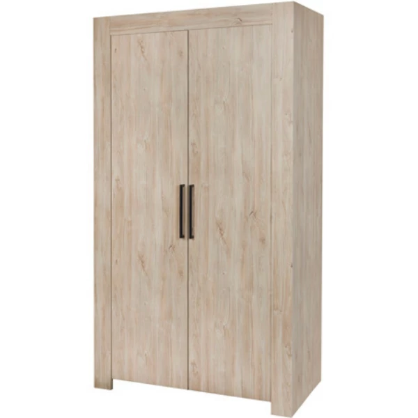 Garde-robe Angie 118cm, 2 Portes - Décor En Chêne 1 Garde-robe Angie 118cm, 2 Portes - Décor En Chêne