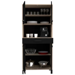 Vaisselier Felicity 80cm, 4 Portes & 1 Tiroir - Naturel/noir 12 Vaisselier Felicity 80cm, 4 Portes & 1 Tiroir - Naturel/noir -EMOB-MEUBLES Ventes Ontwerp zonder titel 2022 01 24T140431.393 7a27