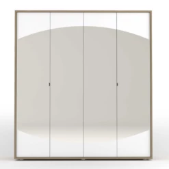 Armoire Avalon 200cm Avec Miroir 4 Portes - Chêne/blanc -EMOB-MEUBLES Ventes Ontwerp zonder titel 2022 05 30T141938.548 64c2