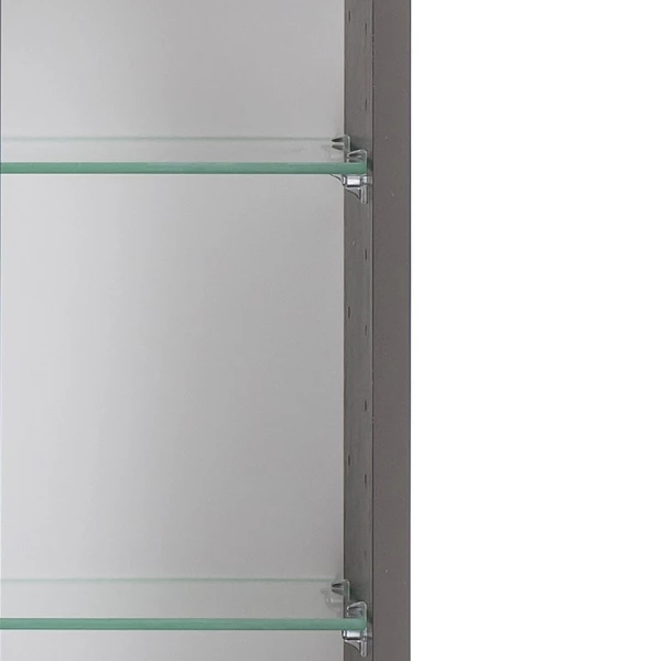 Armoire Toilette Karan 100cm 3 Portes Avec éclairage - Anthracite 8 Armoire Toilette Karan 100cm 3 Portes Avec éclairage - Anthracite – Image 8